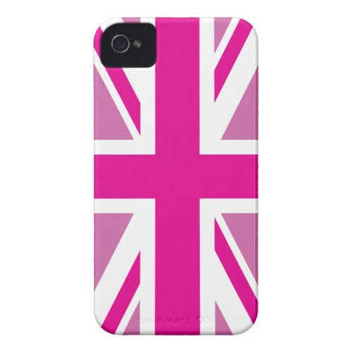 Pink Union Jack British Flag Case