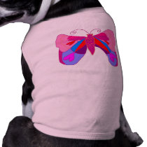 Pink Valentine Loveing Hearts Butterfly pet clothing