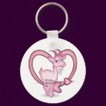Pink Valentine's Day  Cartoon Goat Gift