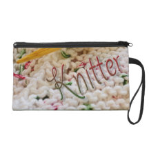 Pink Variegated Knitter Wristlet Clutches