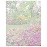 Pink Various Azaleas In Garden Of Meditation flowe Custom Letterhead