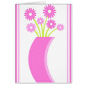 Pink vase - Card