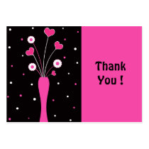 Pink vase ThankYou ! - Card business cards by cycreation Pink vase ThankYou ! - Card business cards