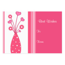 Pink vase with stripes - Card business cards by cycreation Pink vase with stripes - Card business cards