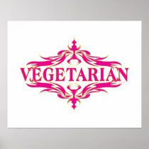 Pink Vegetarian Poster