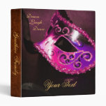 Pink Venetian Masquerade Halloween Binder