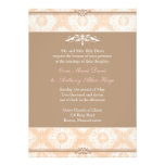 Pink Victoria Damask Wedding Invitation