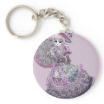 Pink Victorian Anime Girl Gothic Lolita Vintage Keychains