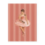 Pink Victorian Ballerina Postcards