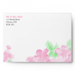 Pink Vintage Floral Wedding Envelope Pink Vintage Floral Wedding Envelope