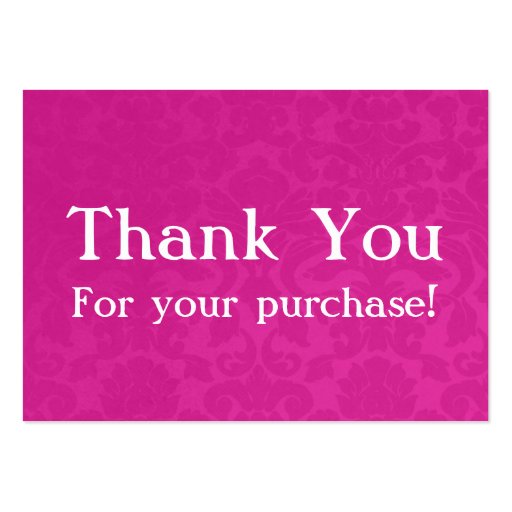 Thank You For Your Order Card Template pink vintage thank you for your purchase cards large Thank You For Your Order Card Template pink vintage thank you for your purchase cards large