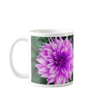 Pink violet dahlia mugs