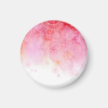 Pink Voile Fridge Magnets