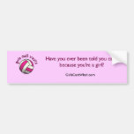 Pink Volleyball Bumper Stickers