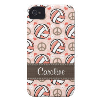Pink Volleyball iPhone 4 Case Mate Covers