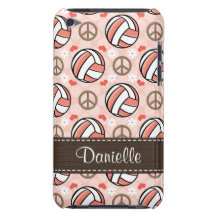 Pink Volleyball iPod Touch Case Mate