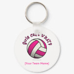 View more Pink Volleyball Keychains personalized gift ideas for girls Pink Volleyball Keychains