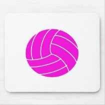 Pink Volleyball Mousepad
