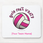 Pink Volleyball Mousepads