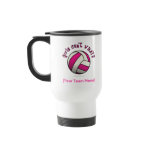 Pink Volleyball Mugs