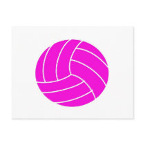 Pink Volleyball Postcard