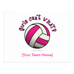 Pink Volleyball Postcard