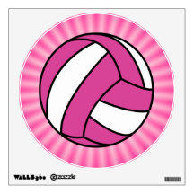 Pink Volleyball Room Graphics
