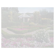 Pink Walled garden, Sewerby, Britain flowers Custom Letterhead