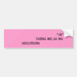 PINK WATER BUMPER STICKERS