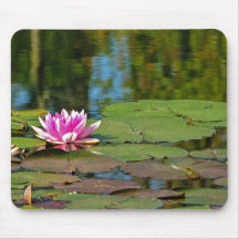 Pink Water Lilly Mousepads