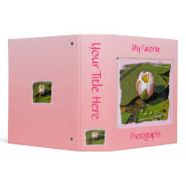 Pink Water-Lily Bud Binder