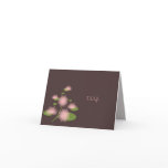 Pink Water Lily Elegant Simple Contemporary RSVP Card