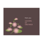 Pink Water Lily Elegant Simple Contemporary Thank  Postcard