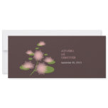 Pink Water Lily Elegant Simple Contemporary Weddin Invitations