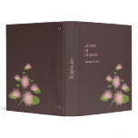 Pink Water Lily Elegant Simple Wedding Planner / P 3 Ring Binder