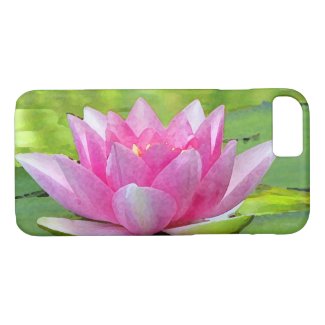 Pink Water Lily Lotus Flower iPhone 7 Case