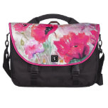 Pink watercolor Poppies. Laptop Bag