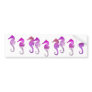 Pink Watercolor Seahorses Bumper Sticker