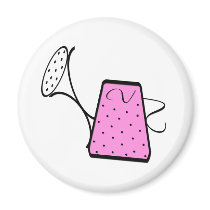 Pink Watering Can magnets