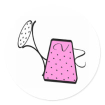 Pink Watering Can stickers by gardening Pink Watering Can stickers