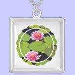 Pink Waterlilies Necklace necklaces