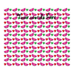 Pink watermelon slices and hearts posters