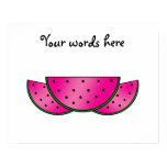 Pink watermelon slices posters