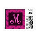 pink waves monogram stamps