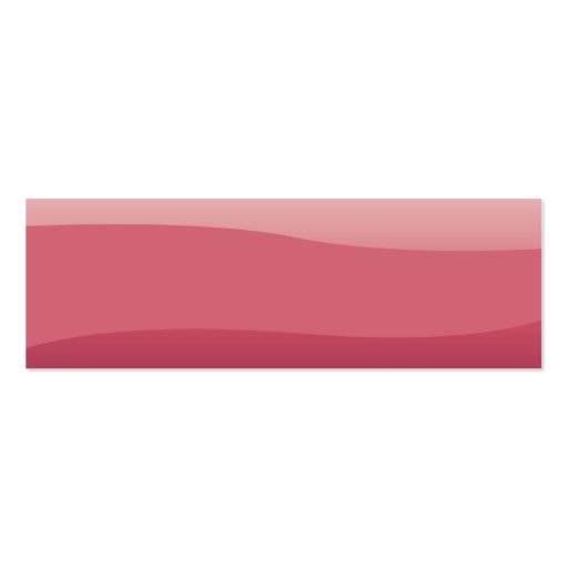 Pink Waves - Skinny Business Card Template (back side)