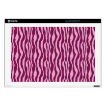 Pink Wavy Stripes 17" Laptop Skins