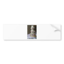 Pink Wedding Cake Bumper Sticker