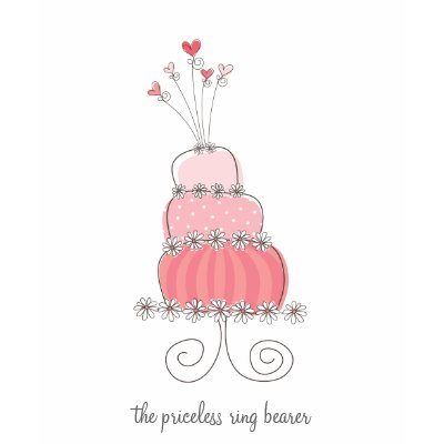Pink Wedding Cake Fun Custom Your Own T-shirt by fat_fa_tin