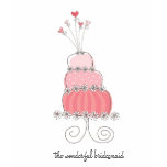 Pink Wedding Cake Fun Custom Your Own T-shirt