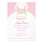 Pink Wedding Dress Bridal Shower Invite